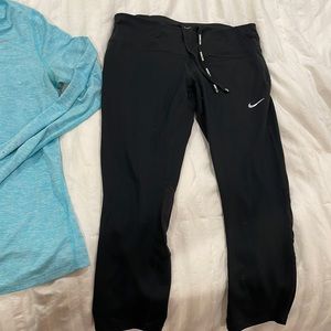 2 pair Nike workout pants 1 Nike running top